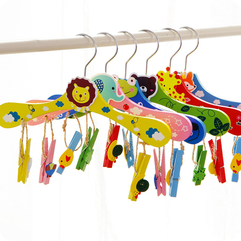 Baby Clothing Hangers - Cintres Antidérapants en Bois pour Vêtements