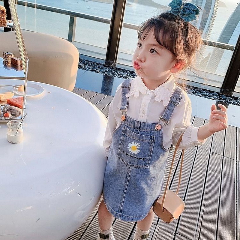 Baby Clothing Line - Robe à Bretelles en Jean pour