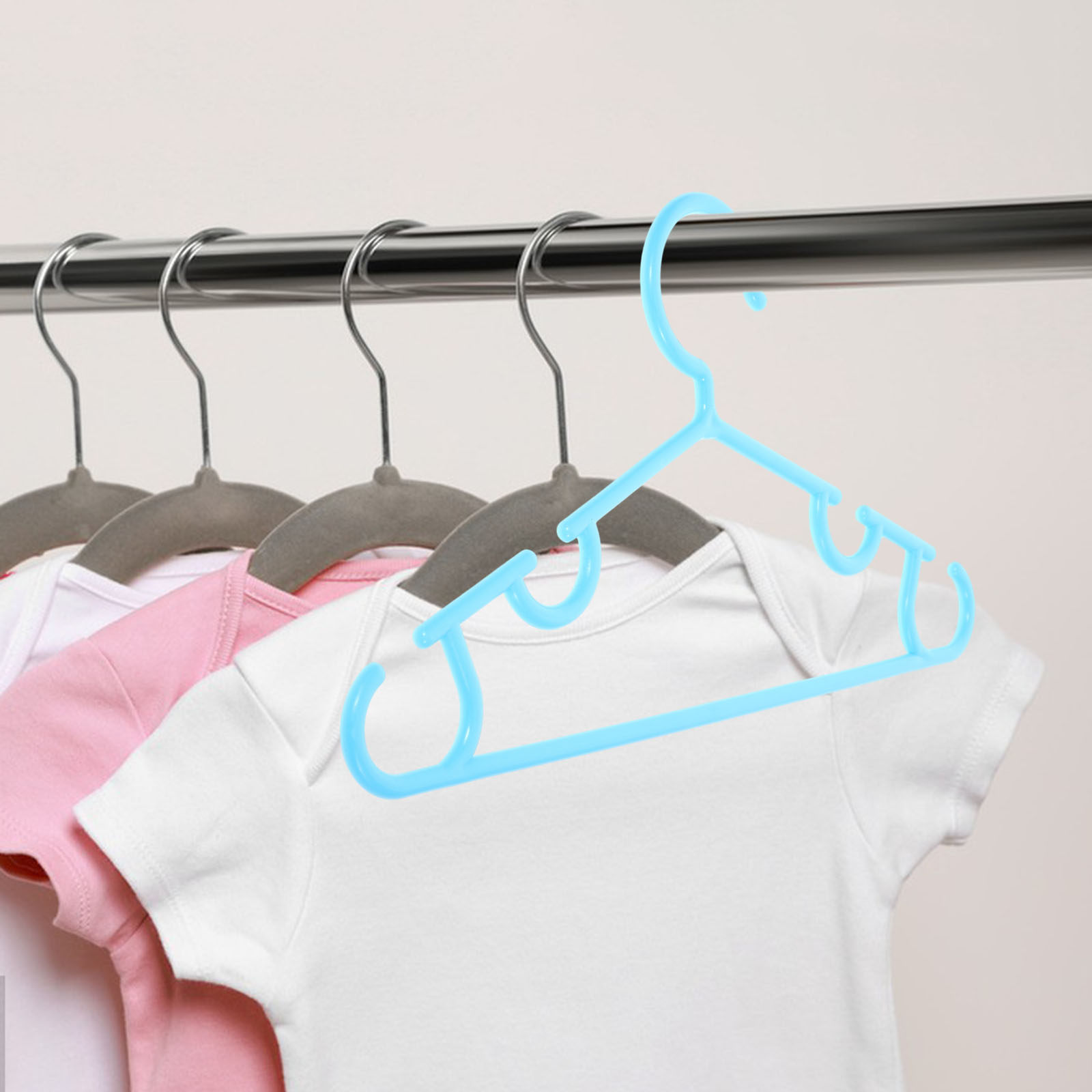 Baby Clothing Hangers - Lot de 10 cintres robustes antidérapants