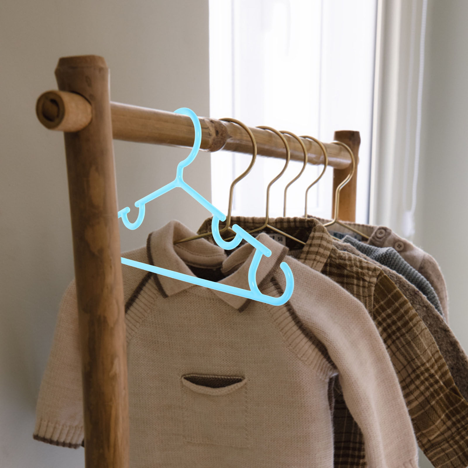 Baby Clothing Hangers - Lot de 10 cintres antidérapants en