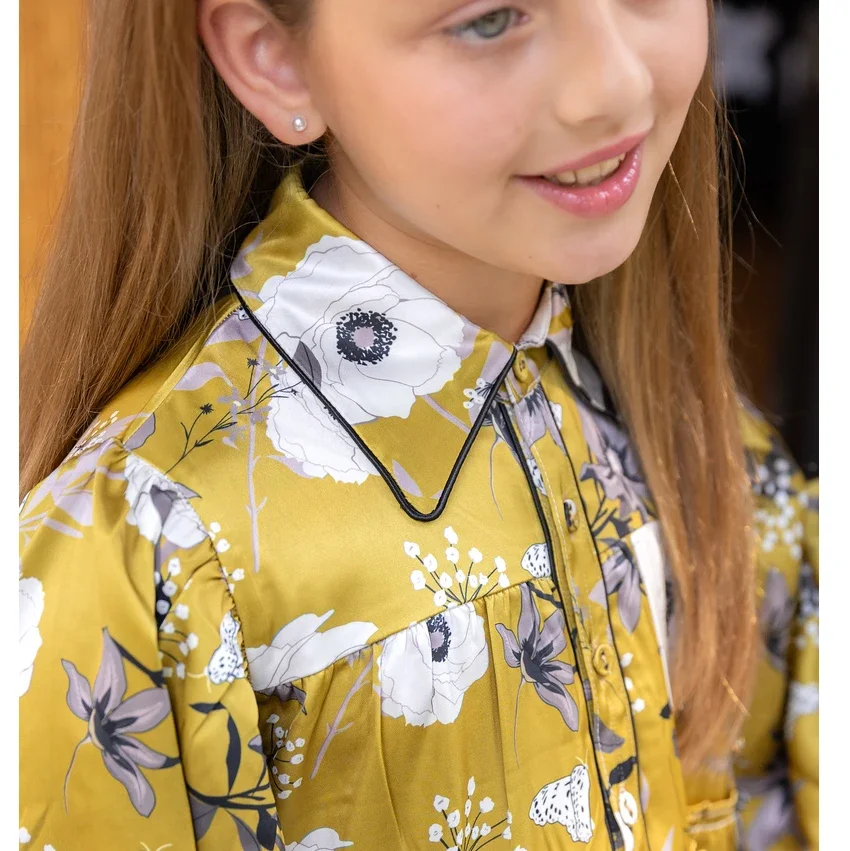 I-Marigold-Robe en satin à fle - Baby Clothing Line avis et prix